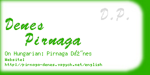 denes pirnaga business card